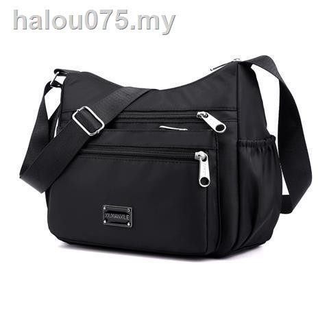 ☍❆Túi Xách Đeo Vai Một Bên Vai Bằng Vải nylon Chống Nước Nhiều Ngăn Dành Cho Phụ Nữ Trung Niên Và Người Lớn Tuổi Mới