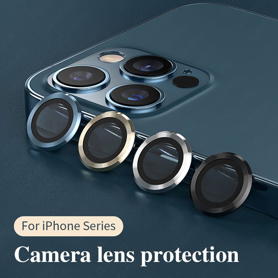 BSG2152 | Camera 3d + Vòng Kim Loại Cho iPhone 11 / 11 Pro / 11 Pro Max / 12 Mini / 12 Pro / 12Pro Max / 12 1 Kính Cường Lực（3PCS）