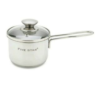 Nồi nấu bột, quấy cháo inox 3 đáy- nấu được trên bếp từ - hàng fivestar loại 1
