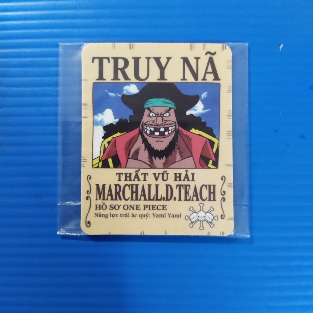 Thẻ bài toonies One Piece truy nã việt hóa : Thẻ hiếm Roger, Mihawk, Moriah, Râu đen, Marco....