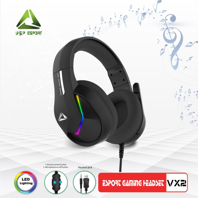 TAI NGHE HEAPHONE ESPORT GAMING VX2