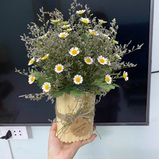 Set nguyên liệu hoa cúc tana lên thành phẩm như hình