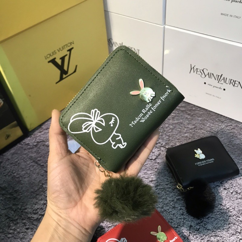 (mua ví tặng bông ) ví mini nữ ,ví mini cầm tay ,ví nữ cute
