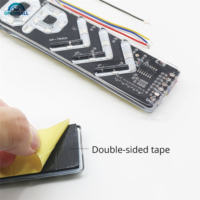 Thanh đèn LED OM nhấp nháy dùng làm đèn báo dừng / đèn phanh / đèn rẽ / đèn hậu 12V cho xe mô tô