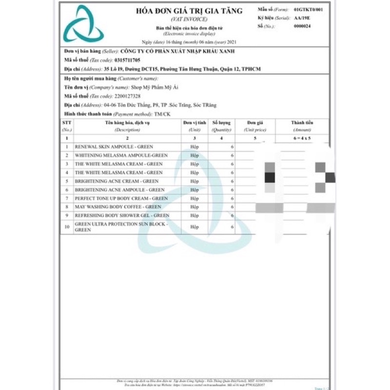 Kem Làm Mờ Thâm Nám Green Korea 20g