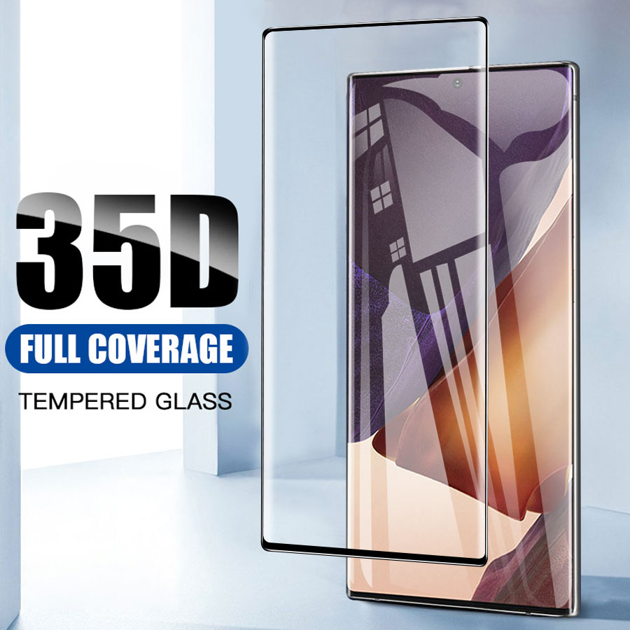 Kính cường lực full màn cong bảo vệ màn hình cho Samsung Galaxy Note 20 10 9 8 S22 S21 S20 Ultra S8 S9 S10 Plus