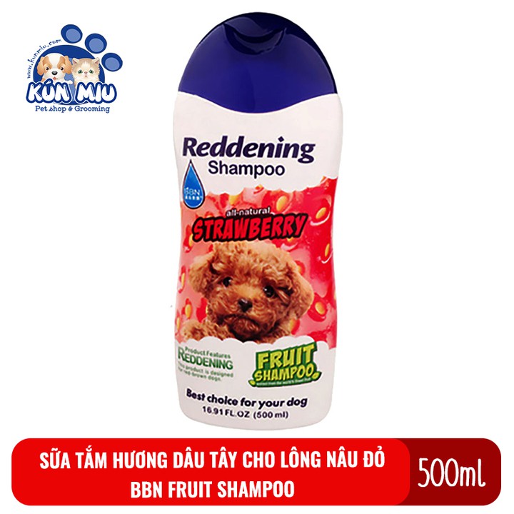 Sữa tắm cho chó mèo hương hoa quả thơm mát BBN Fruit shampoo chai 500ml