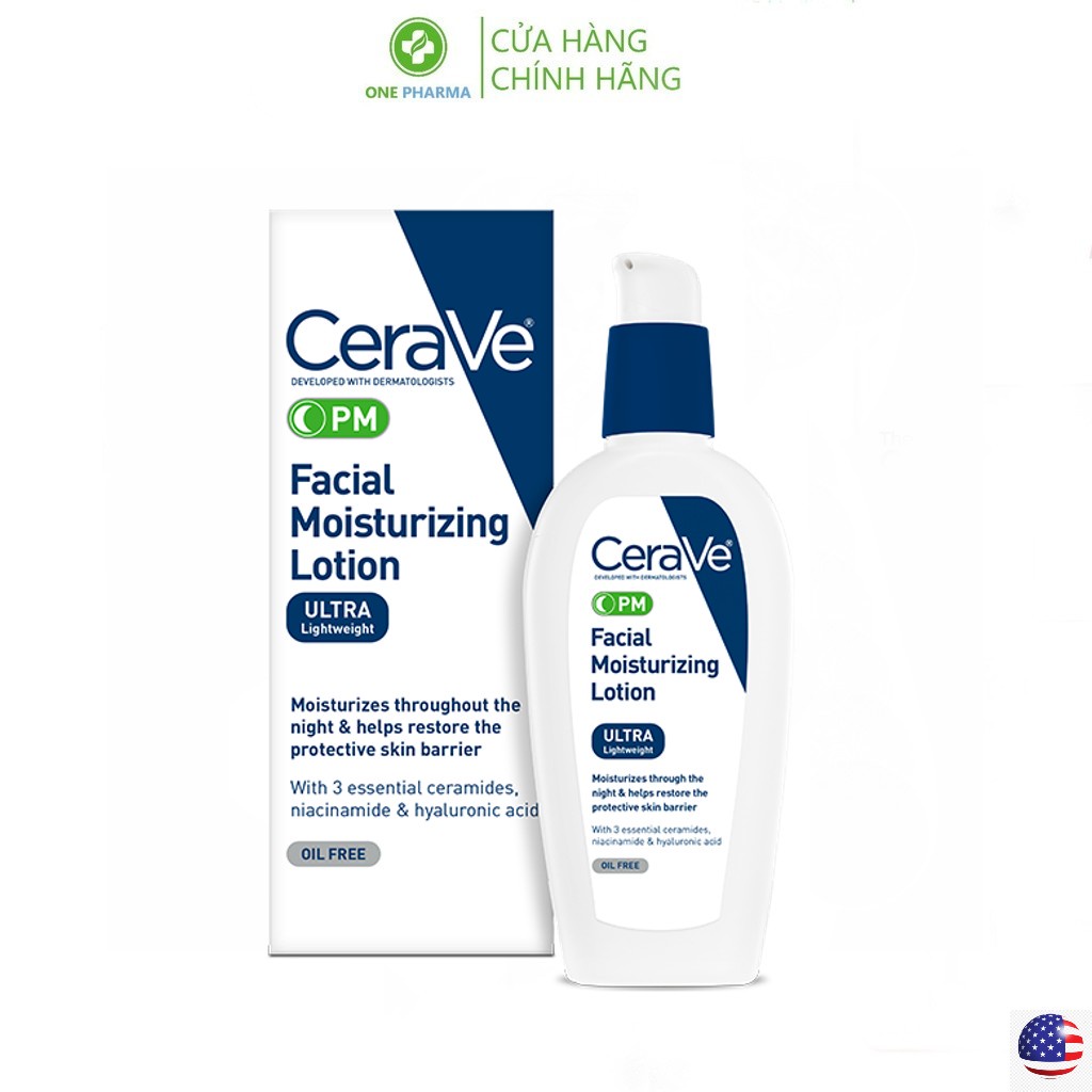 Bộ Kem dưỡng ngày và đêm Cerave AM-PM Facial Moisturizing Lotion SPF 30 89ml