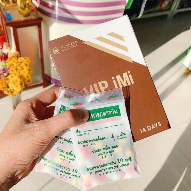 Giảm cân yanhee Vip imi V14 thái lan siêu Mạnh 2 tuần