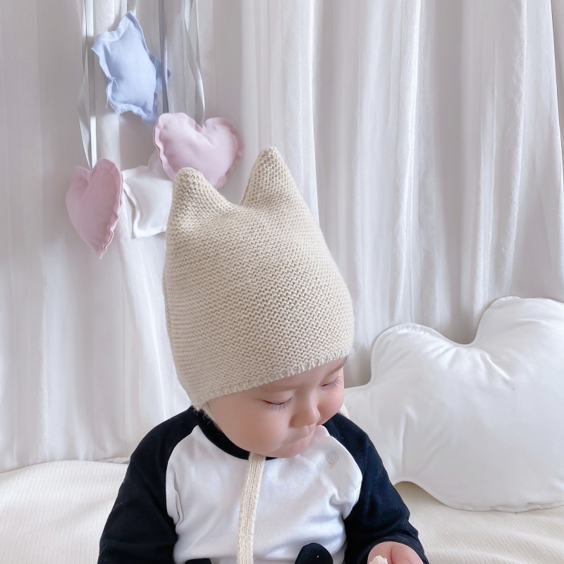 Mũ len tai thỏ ấm áp đáng yêu dành cho bé