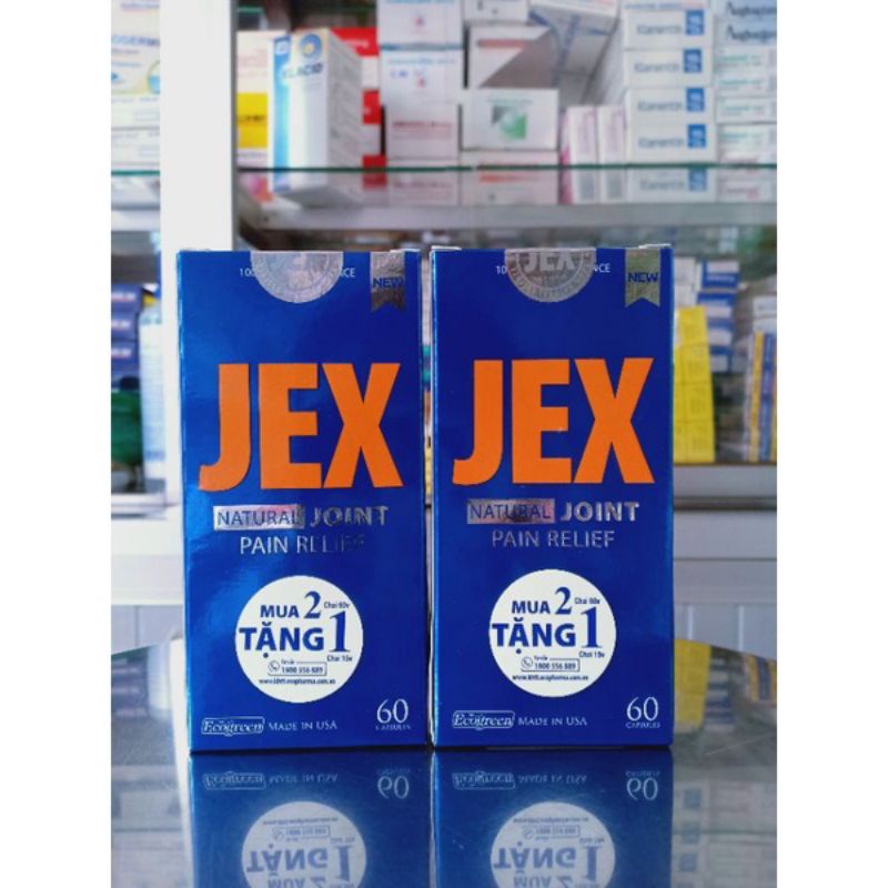 Jex Max bổ khớp , tái tạo sụn khớpLọ 60v. Mua 2 lọ tặng lọ 15v