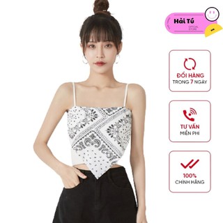 Áo yếm 2 dây mix thổ cẩm, áo yếm sexy 2 màu, hàng loại 1, bh 12 tháng