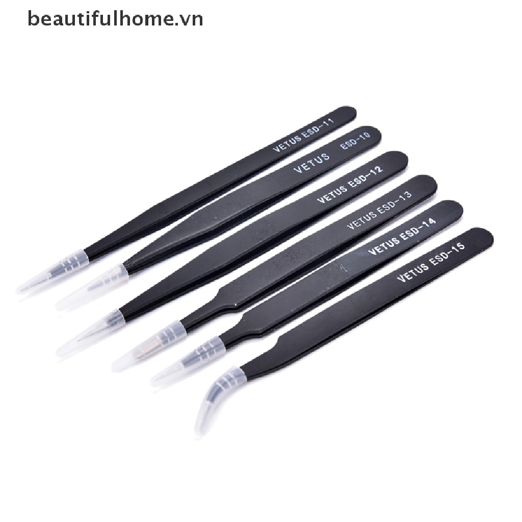 Bộ 6 Nhíp Inox Chống Tĩnh Điện Chất Lượng Cao