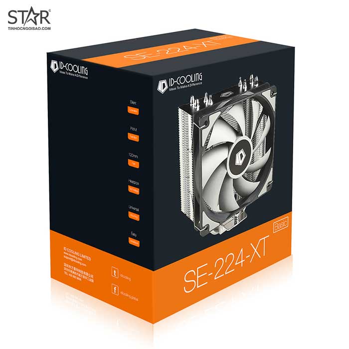 Tản Nhiệt CPU ID-Cooling SE-224-XT Basic Air Cooling