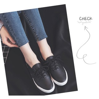 [Sẵn Trắng 37,38] Giày ulzzang trắng và đen #893