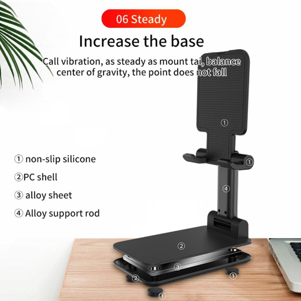 Universal Metal Desktop Chủ điện thoại Đế gắn Hỗ trợ Máy tính bảng Điện thoại di động Điều chỉnh Giá đỡ di động | BigBuy360 - bigbuy360.vn