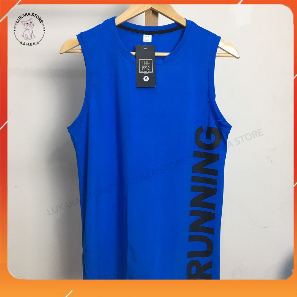 Áo sát nách nam ⚡FREESHIP⚡Áo sát nách nam thể thao tanktop 5 màu RUNNING. | BigBuy360 - bigbuy360.vn