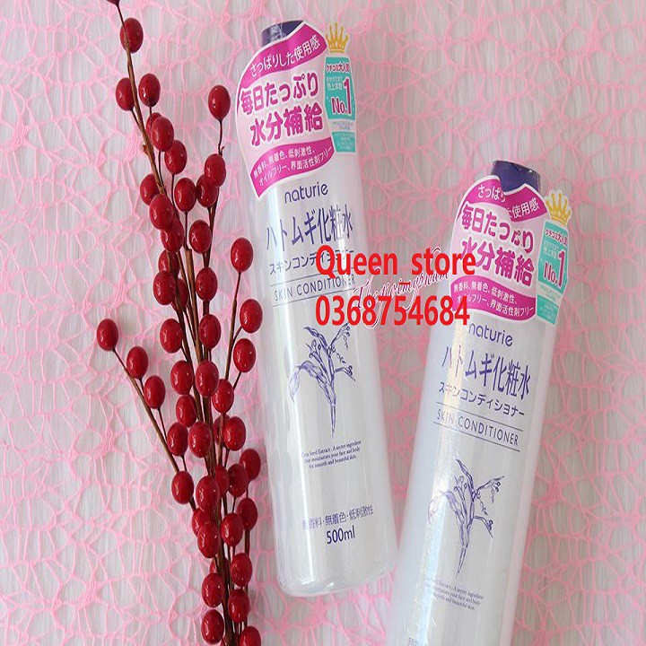 Nước Hoa Hồng Gạo dưỡng ẩm Naturie Hatomugi Nhật Bản chiết xuất từ hạt ý dĩ 500ml | BigBuy360 - bigbuy360.vn