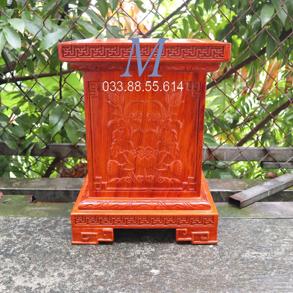 Đôn chân loa kê phong thủy gỗ hương cao 40cm | BigBuy360 - bigbuy360.vn