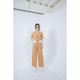 Áo croptop cổ 2 ve 2C CCHAT
