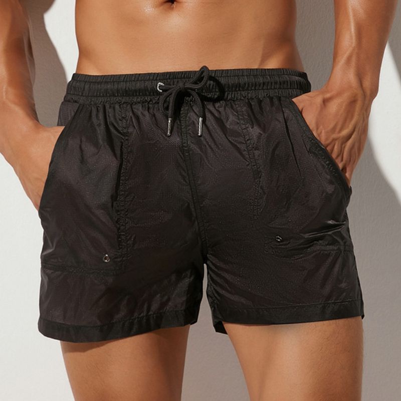 Quần Short Thể Thao Dây Rút Mau Khô Thoải Mái Thời Trang Mùa Hè Cho Nam