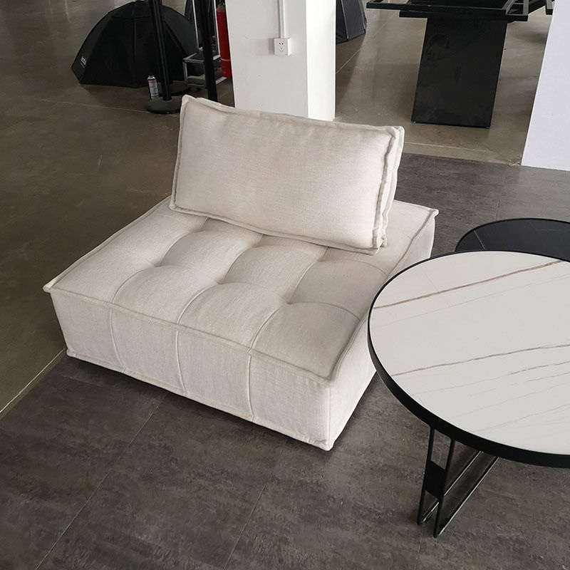 Sofa lười phong cách Bắc Âu tatami phòng khách ngủ chung cư nhỏ vải công nghệ dùng một lần kết hợp di động