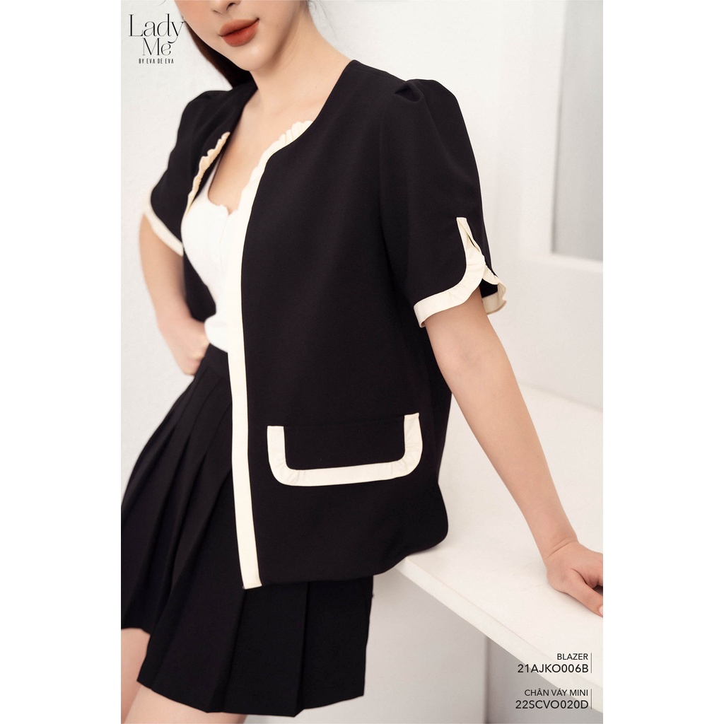 Áo blazer nữ tay ngắn LADY ME by Eva de Eva 22SBLO008D