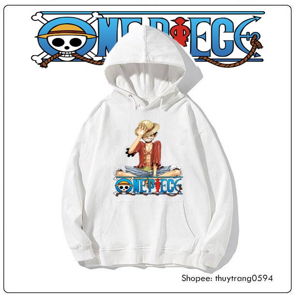 Áo Hoodie Nỉ Anime One Piece Mũ Rơm Cực HOT!!!