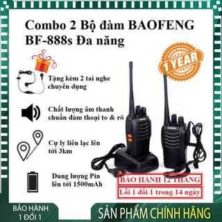 Bộ Đàm - Bộ Đàm Baofeng 888s Cực Chất,16 Kênh, Khoảng Cách 3-5km,Hàng Mới 100% [Đổi 1 Trong 10 Ngày-Bảo Hành 1 Năm]