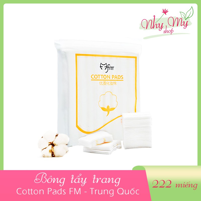 Bông tẩy trang 3 lớp FM Cotton Pads - 222 MIẾNG