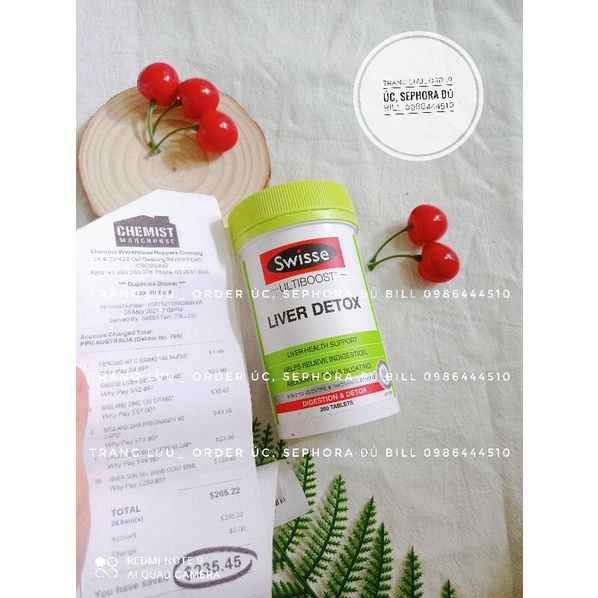 ẢNH CUỐI- VIÊN THẢI ĐỘC GAN SWISSE 200v | Thế Giới Skin Care