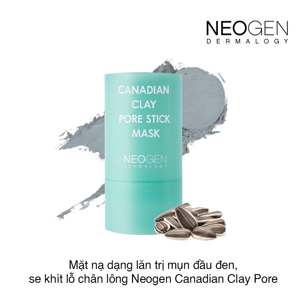 Thanh lăn mụn đầu đen Neogen Dermalogy Canadian Clay Pore Stick Mask 28g giúp se khít lỗ chân lông