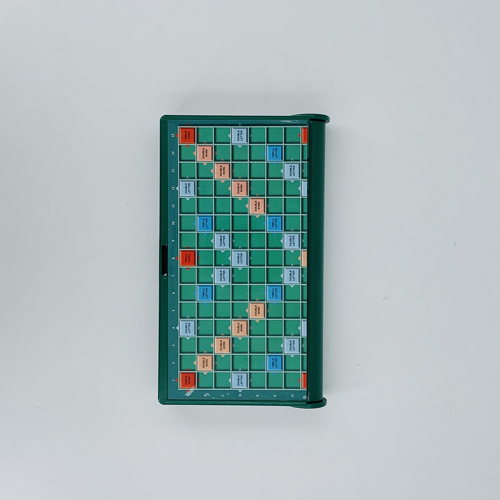 Bộ trò chơi Scrabble gấp gọn 25x25cm có 10 trò chơi tiện dụng khi du lịch