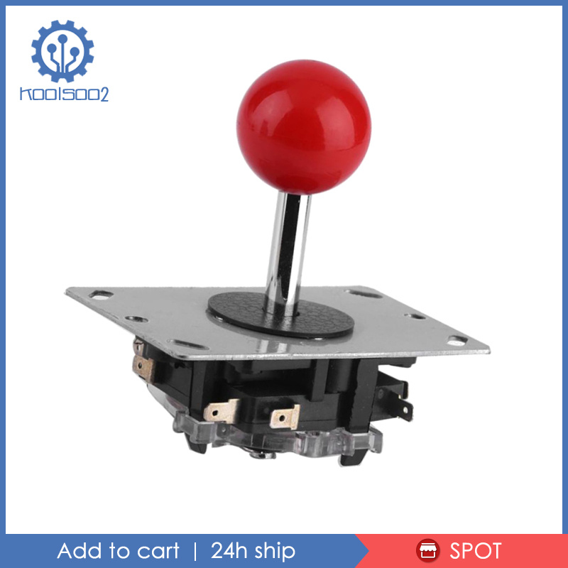 [KOOLSOO2]Game Console Triangle Rocker Arcade Handle Joystick w/ Red Ball Short Shaft