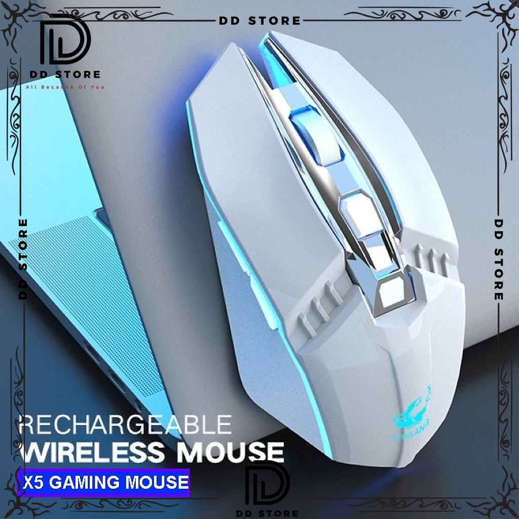 Chuột Không Dây X5 - Bluetooth 5.0 - Wireless 2.4ghz - Pin sạc - chống ồn - Hàng nhập khẩu