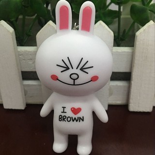 MÓC KHÓA THỎ TRẮNG VÀ GẤU BROWN