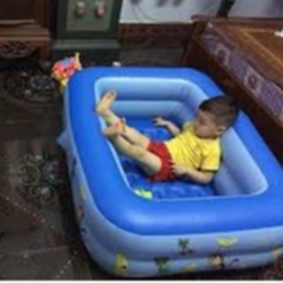 Bể phao bơi cho bé 2 tầng 1m2 B01