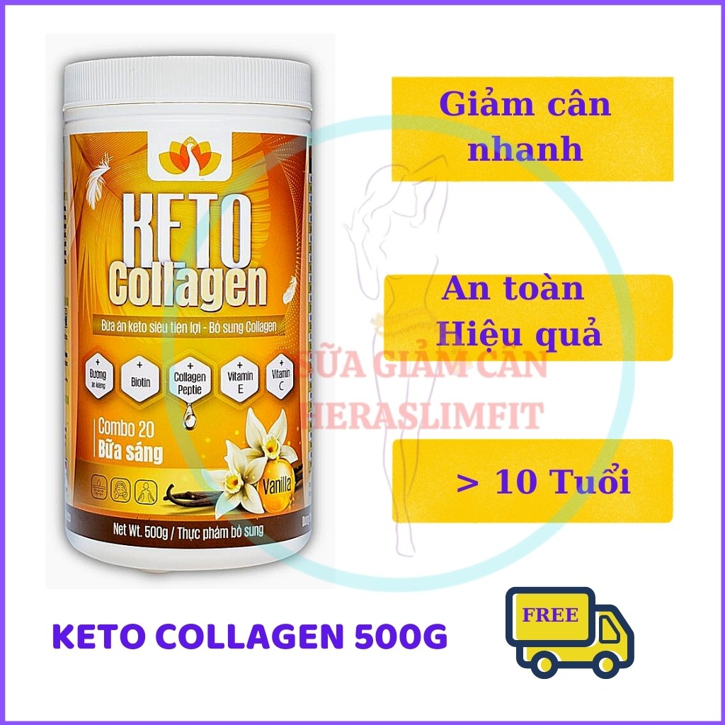 Giảm cân Keto Collagen KT01 – Bữa Ăn Keto Siêu Tiện Lợi – Giảm Cân Nhanh – Giảm Cân An Toàn (Hộp 500