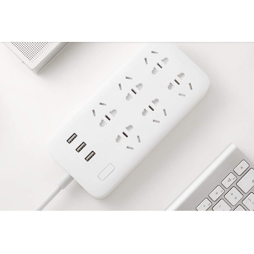 Ổ cắm v2 Xiaomi power strip 6 đầu tích hợp 3 USB