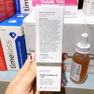 Tinh chất The Ordinary Lactic Acid 5% + HA ( 30mL )