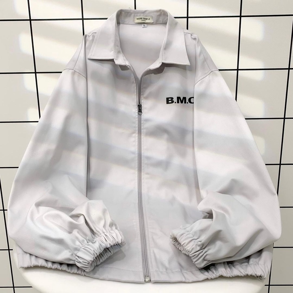 Áo Khoác Bomber BMO LAB Jacket Form Rộng Vải Khaki Dày Dặn Ulzzang Unisex