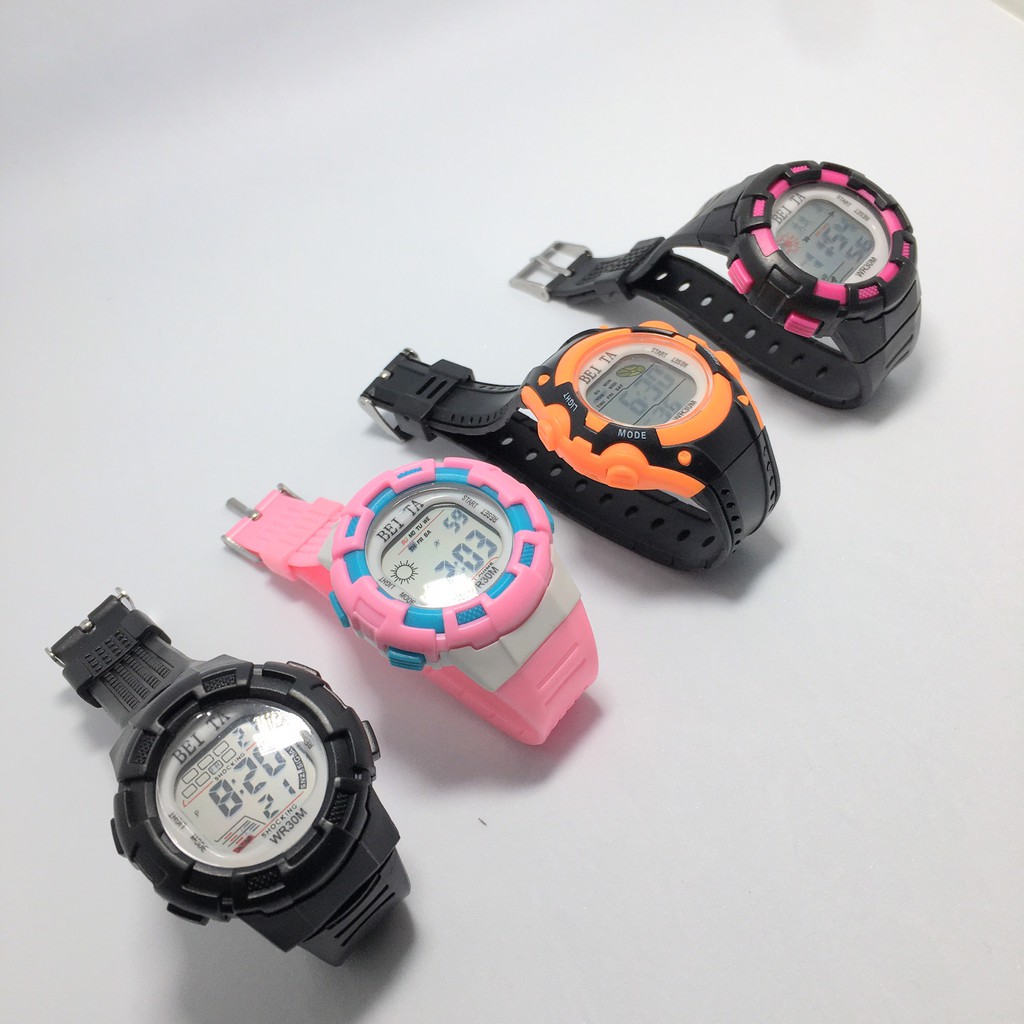 Đồng hồ trẻ em BEITA thông minh , đo bước chạy, dây nhựa mềm ,chống nước
