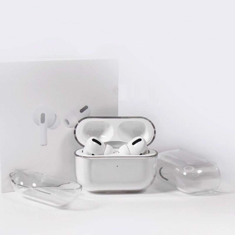 Bao Case Silicon trong suốt cho tai nghe Airpods 1-2, 3 Pro siêu bền dễ lau chùi