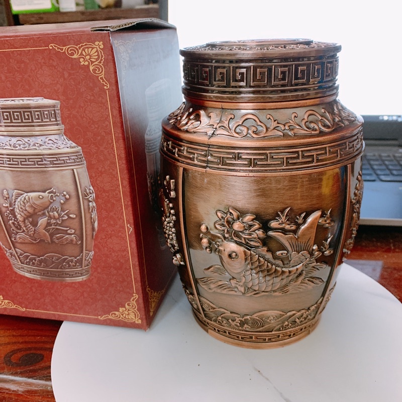 Hộp đựng trà Huydecor Hộp chè  phong cách cổ điển