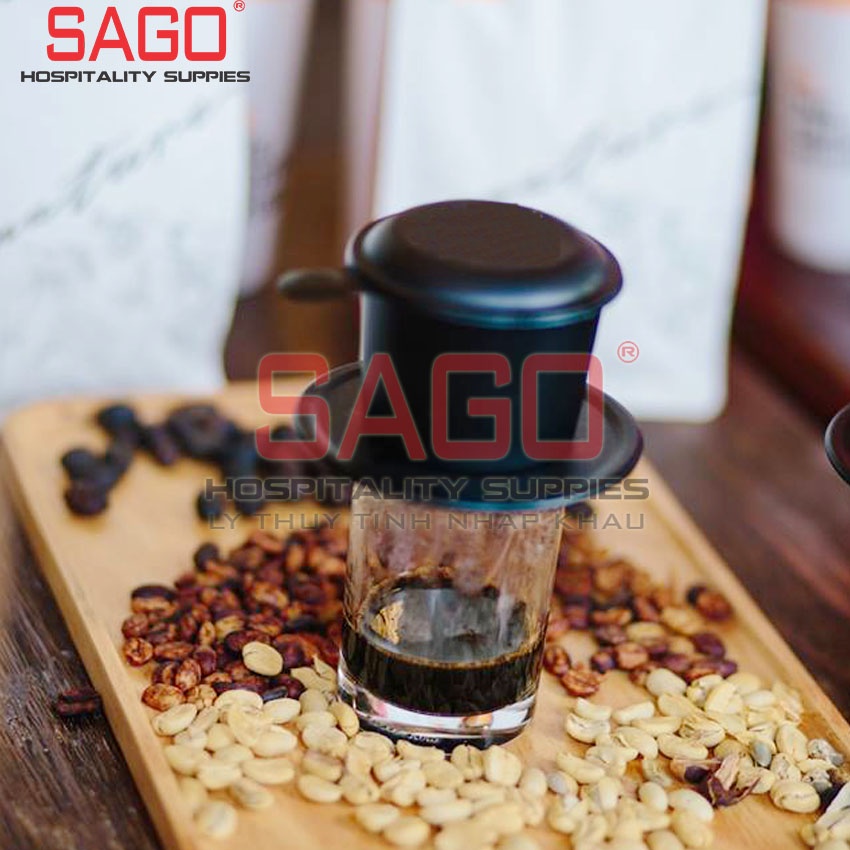 Ly Thủy Tinh Union Lùn Pha Phin Cafe 170ml , Nhập Khẩu Thái Lan