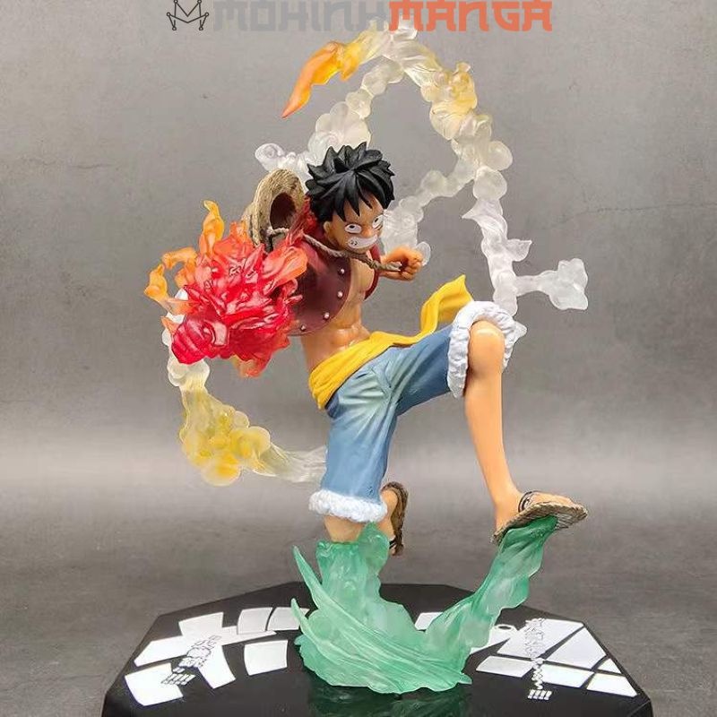 [CÓ HỘP] Mô hình Monkey D Luffy gear 2 Haki trong truyện One Piece Đảo hải tặc cao 20cm băng mũ rơm Chopper Zoro Nami