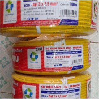 Dây điện đôi Trần phú quận 100 mét