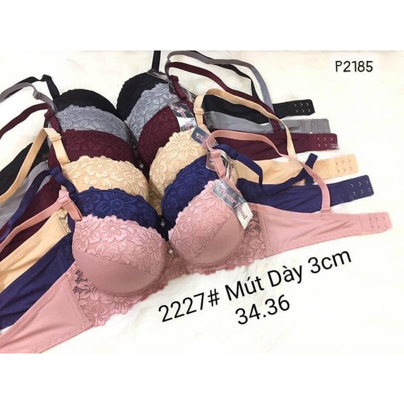 Áo lót Thái Lan Sisterhood 2227 - nâng ngực mặc áo dài, mặc váy mút dày 3cm