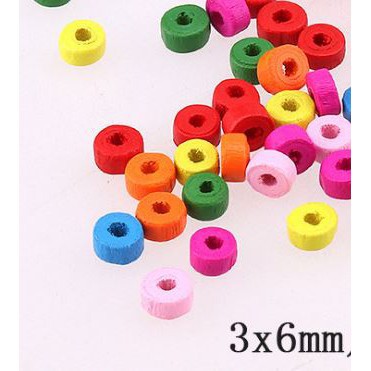 5gam hạt gỗ đệm 3x6mm