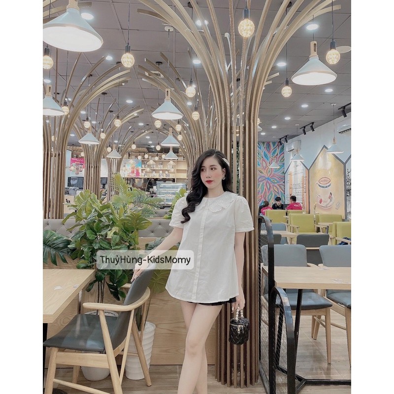 Sơmi bầu ạ! Các nàng công sở đâu rồi !!! Chất Thô Hàn ,mềm mát ,100% sợi cottong thấm mồ hôi cực tốt nhé các Mom 🥰🥰